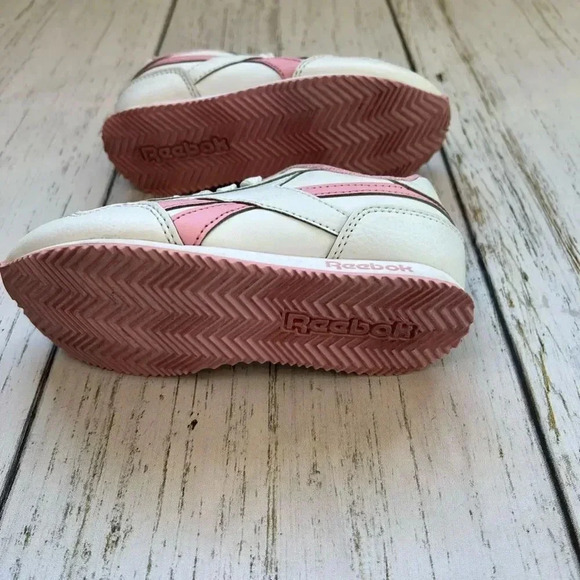 Reebok white/pink Royal Cljog sneakers toddler size 11 - Picture 6 of 8